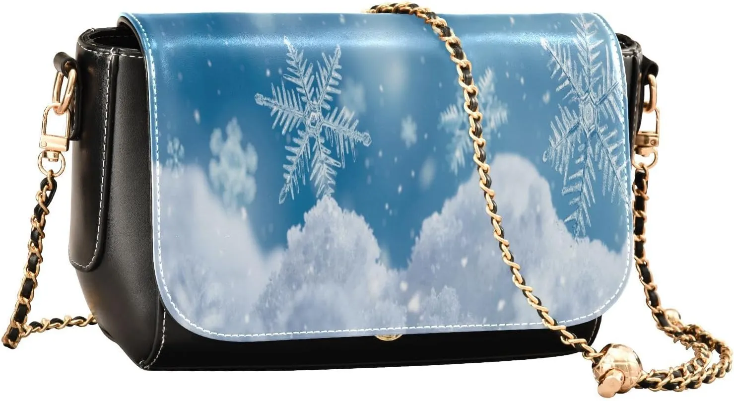Crossbody Bags for Women Trendy Women's Black Shoulder Bag Small PU Leather Flap Cross Body Bag Handbags