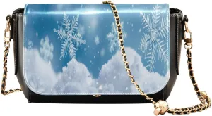 Crossbody Bags for Women Trendy Women's Black Shoulder Bag Small PU Leather Flap Cross Body Bag Handbags