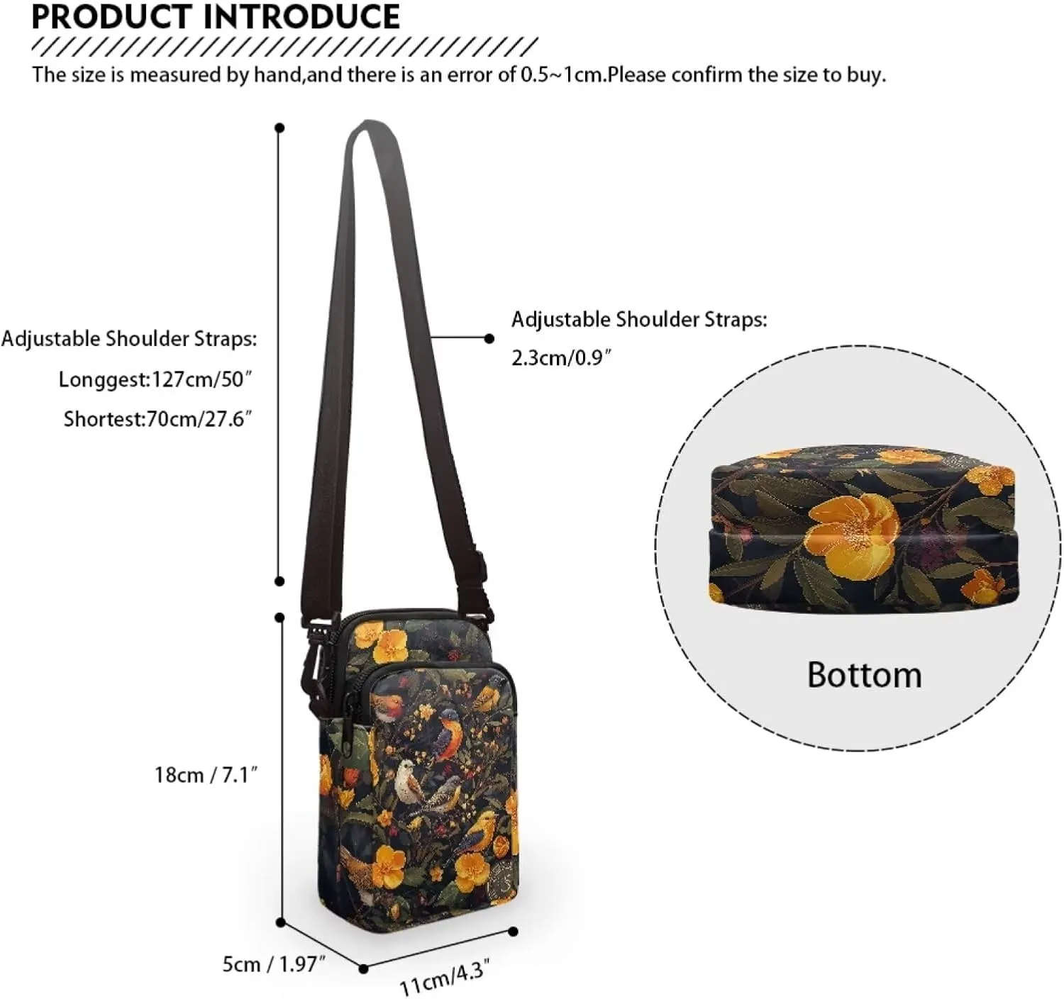 Girls Crossbody Bags Small Shoulder Bag with Zipper, Travel Satchel Bag Handbags