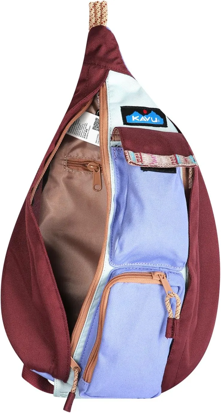 KAVU Original Rope Bag Sling Pack with Adjustable Rope Shoulder Strap