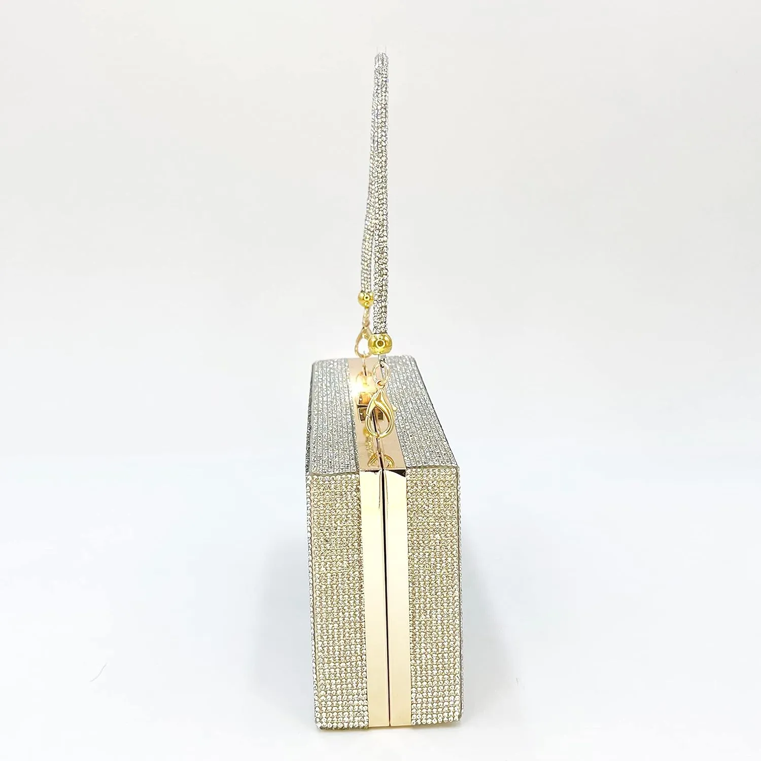 pearl&she Diamond Women Evening Handbags Purse Minaudiere Clutch Bag,Stack of Cash Dollars Crystal Clutch Purses